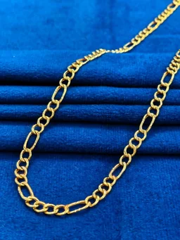 CHAIN NECKLACE FOR MEN TENDULKAR STYLE 20INCH - 22KT HALLMARK GOLD, 10 GRAMS