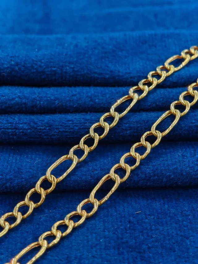 CHAIN NECKLACE FOR MEN TENDULKAR STYLE 20INCH - 22KT HALLMARK GOLD, 10 GRAMS