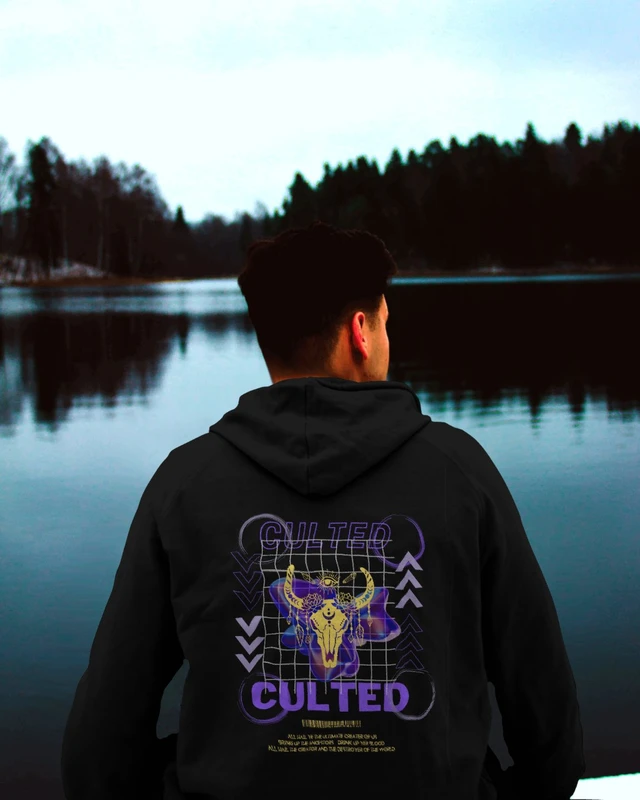 Unisex Black Hoodie (Culted)