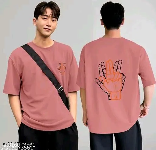 Over Sized T Shirt - Hit Pink, Xxl