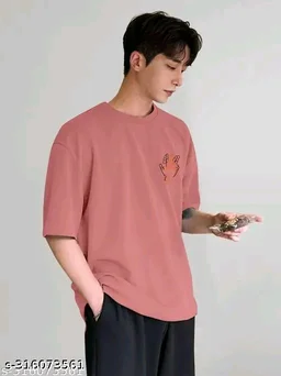 Over Sized T Shirt - Hit Pink, Xxl