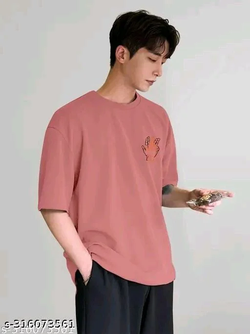 Over Sized T Shirt - Hit Pink, Xxl