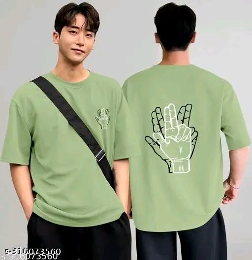 Over Sized T Shirt - Snowy Mint, L