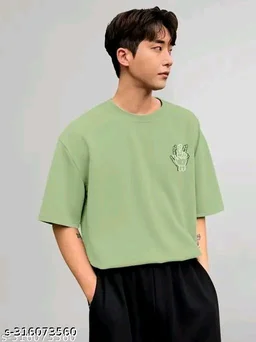 Over Sized T Shirt - Snowy Mint, L