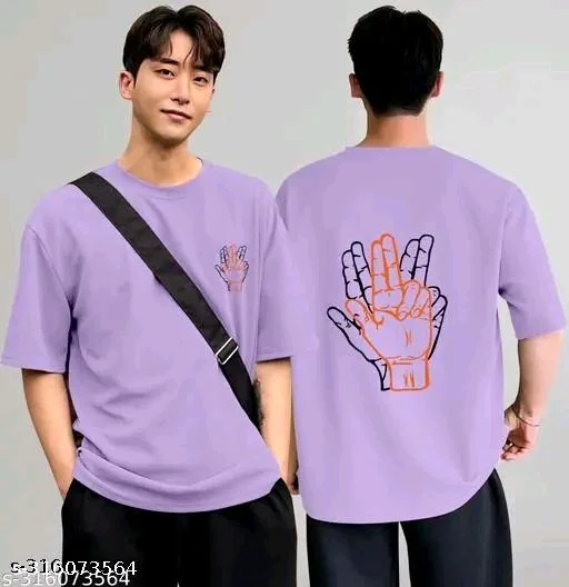 Over Sized T Shirt - Mauve, L