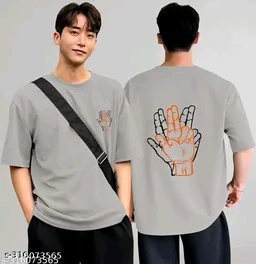 Over Sized T Shirt - Silver, Xl