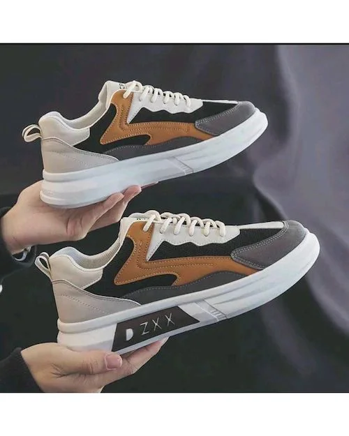 Zxx Black Casual Sneakers - White, 7