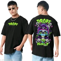 Printed Oversized T Shirt - Mine Shaft, XXL