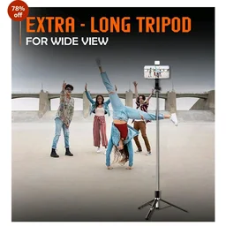 Premium 3-in-1 Selfie Stick Tripod With Bluetooth Remote (72cm)
