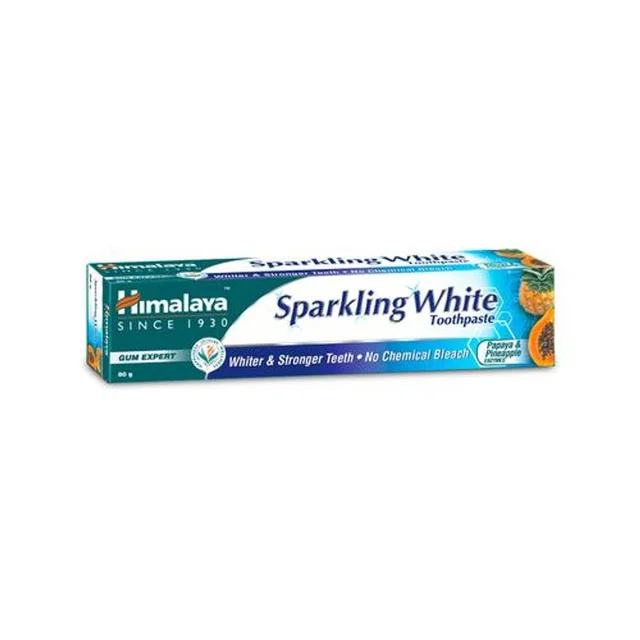 Himalaya Sparkling White Toothpaste (Free Toothbrush)