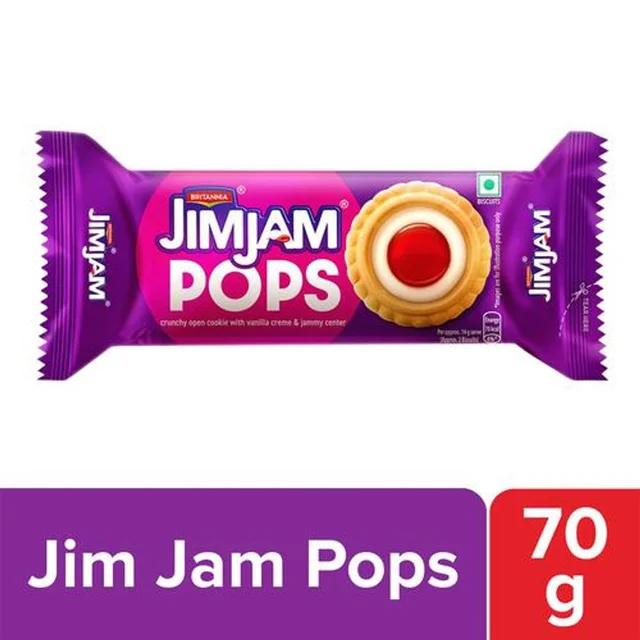 Britannia Jim Jam Pops Biscuit 