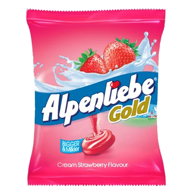 Alpenliebe Gold, Cream Strawberry Candy Pouch