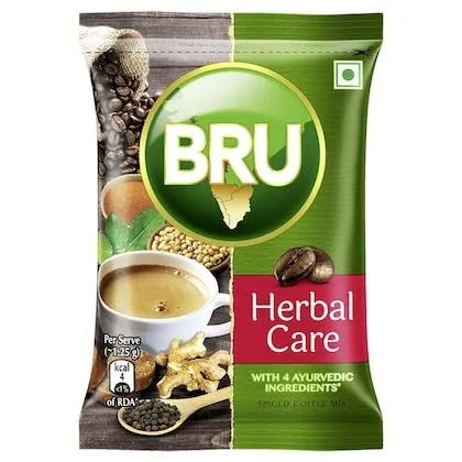 Bru Herbal Care With Ayurvedic Ingredients|Coffee Powder Packet