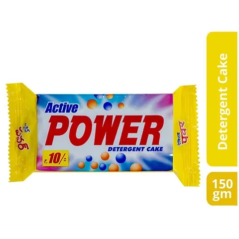 Active Power Detergent Cake Yellow