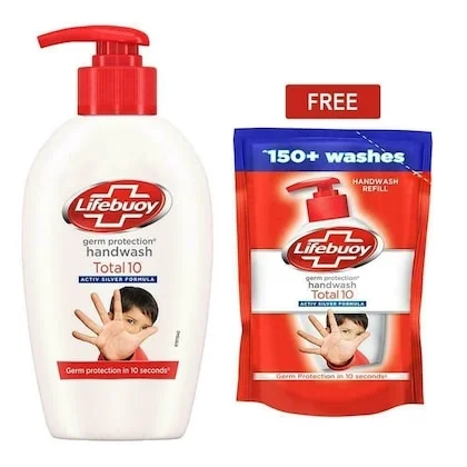 Lifebuoy Germ Protection Handwash |With Free 185ml Handwash