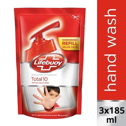 Lifebuoy Germ Protection Handwash |Value Refill Pack Of 3 