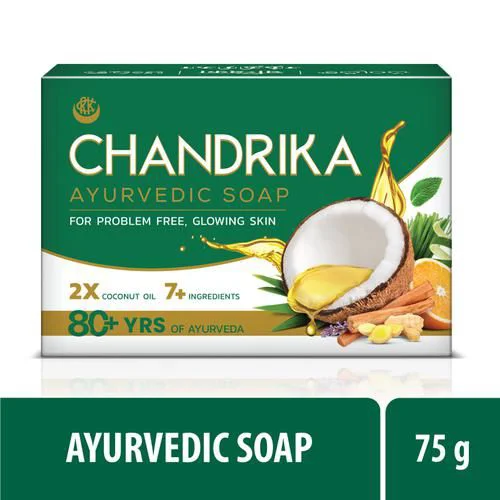 Chandrika Ayurvedic Soap For Problem Free , Glowing Skin 