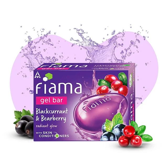 Fiama Gel Bar | Blackcurrant & Bearberry Soap