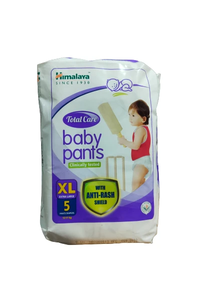 Himalaya Total Care Baby Pants | Extra Large Size  XL| 12 - 17kg | With Anti - Rash Shield