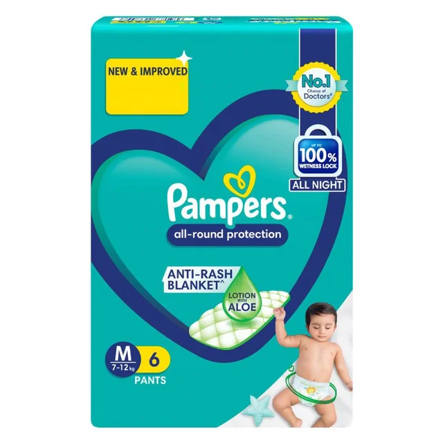 Pampers Medium Size M | 7-12kg | Diaper Pants