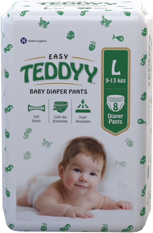 TEDDYY Premium Baby Diapers | L Large Size | 9-13kgkg | 