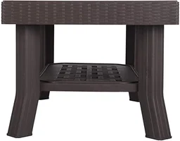 Restomatt National Vegas Plastic Center Table, Standard, Wenge