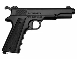 Spartan Sound Cork Gun – Heavy Quality Toy Gun with Sound Corks - Black
