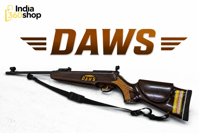 DAWS Air Rifle – Premium Wooden Stock Air Rifle for Target Shooting & Practice | India Shop 360
