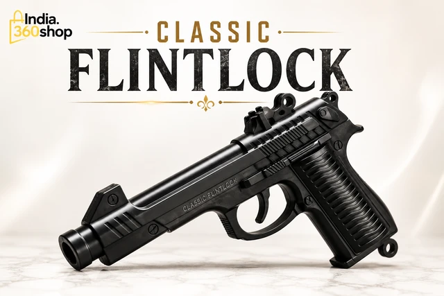 Flintlock Classic Metal Sound Cork Gun - Black