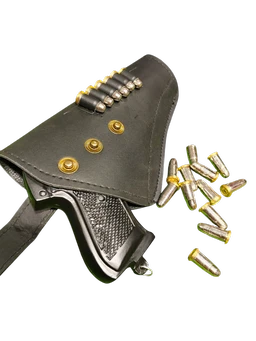 Kehar 9mm Cork Gun | Kahar Sound Cork Gun Matt Black Edition With Cover And 6 Dummy Bullets - Black