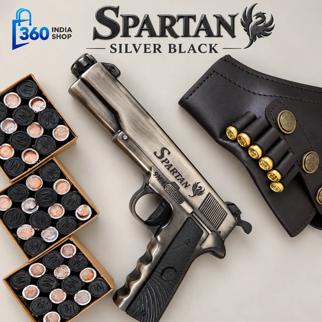 Spartan Silver Black Cork Gun
