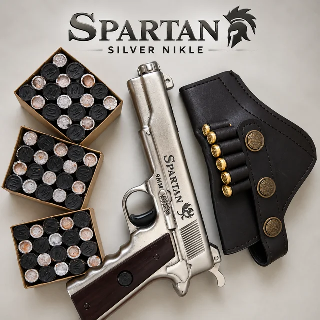 Spartan Silver Nikle Cork Gun Combo