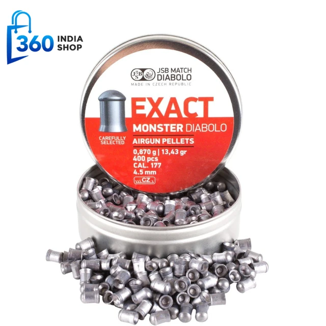 JSB EXACT MONSTER .177 CAL, 13.43 GRAINS, 4.50MM, CYLINDRICAL, 400CT