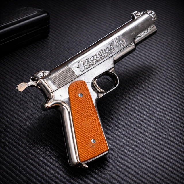 World War Sound Gun – Realistic Metal Finish Toy Pistol with Loud Sound Effect for Kids
