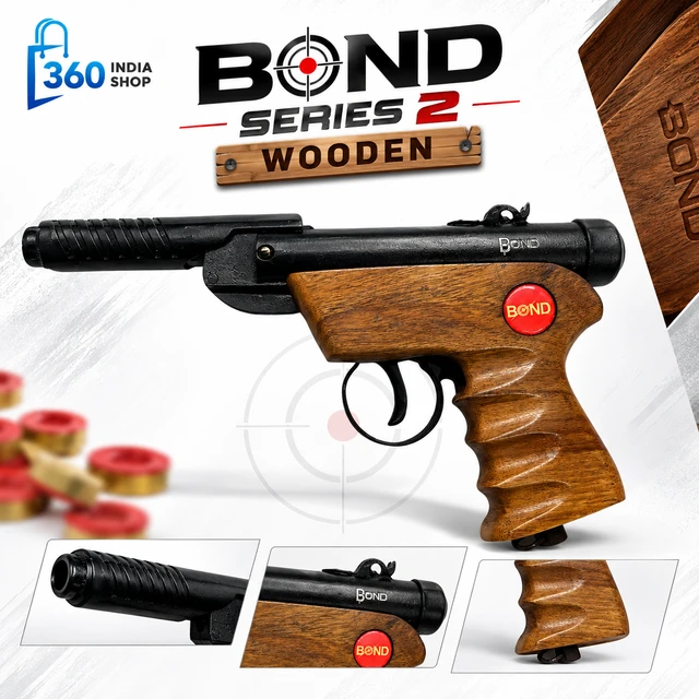 Bond Series 2 - Wooden Air Gun / Air Pistol