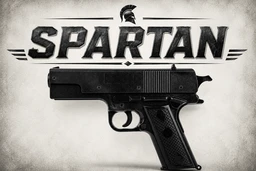 Spartan Air Pistol With Metal Loader - Realistic Look Design Full Body Metal - Black