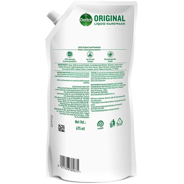 Dettol Original Liquid Handwash - 675ml