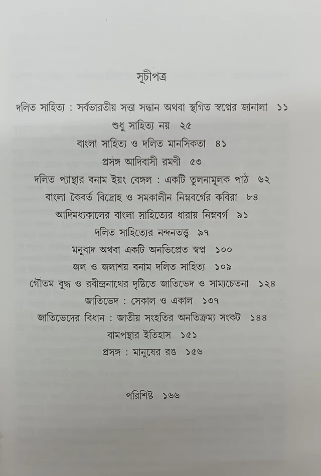 দলিত সাহিত্যের রূপরেখা মনোহরমৌলি বিশ্বাস Dalit Sahityaer Ruprekha Manohar Mouli Biswas