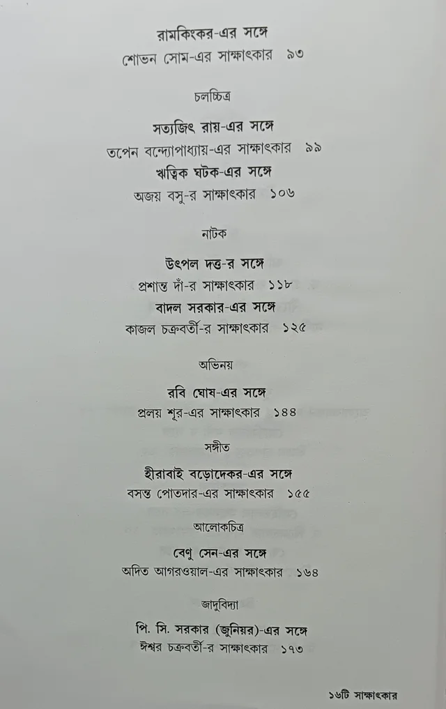 ১৬টি সাক্ষাৎকার বাণীশিল্প সংকলন Sholoti Sakkhatkar Banishilpa Sankolon