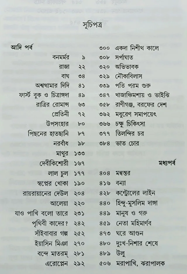 মনোজ বসুর গল্প সমগ্র প্রথম খণ্ড Manoj Basur Galposamogra vol 1