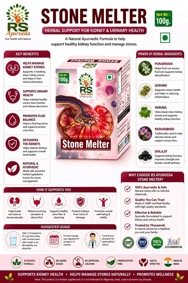 R S AYURVEDA Stone Melter - 100 gm