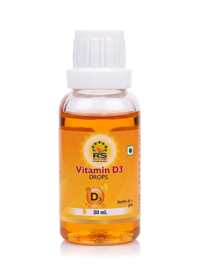 R S AYURVEDA Vitamin D3 - Web Orange, 30 Ml.