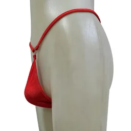 Men Sling Pouch Ring G String Underwear - Free, Red, Free Size Functional Pouch