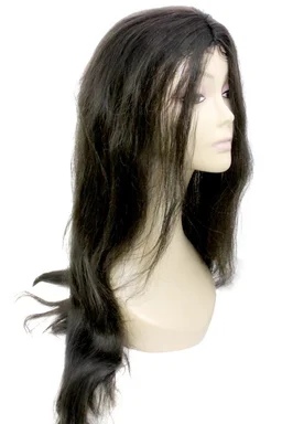 Wig women long center parting natural black - Free