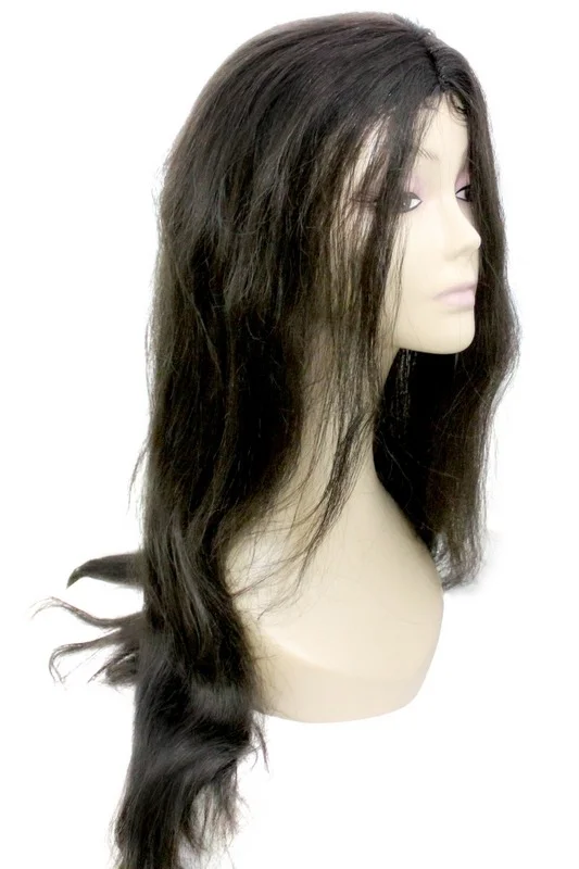 Wig women long center parting natural black - Free