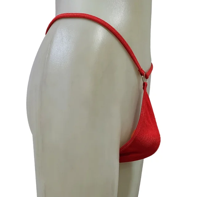 Men Sling Pouch Ring G String Underwear - Free, Red, Free Size Functional Pouch