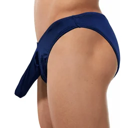 Men Blue Hi Man Tuber Fancy Fun Underwear - Free, Blue, Funny Tube Man