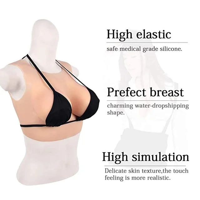 Mastectomy Bust Jacket Silicone - C, C Cup