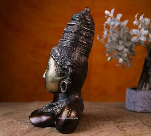 Brass Goddess Parvati / Uma Head