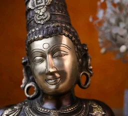 Brass Goddess Parvati / Uma Head